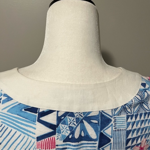 Tommy Bahama Patio Leis Sleeveless Shift Dress Island Navy - Picture 9 of 11